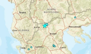 Земјотрес од 5,3 степени според Рихтер регистриран во близина на македонско-грчката граница
