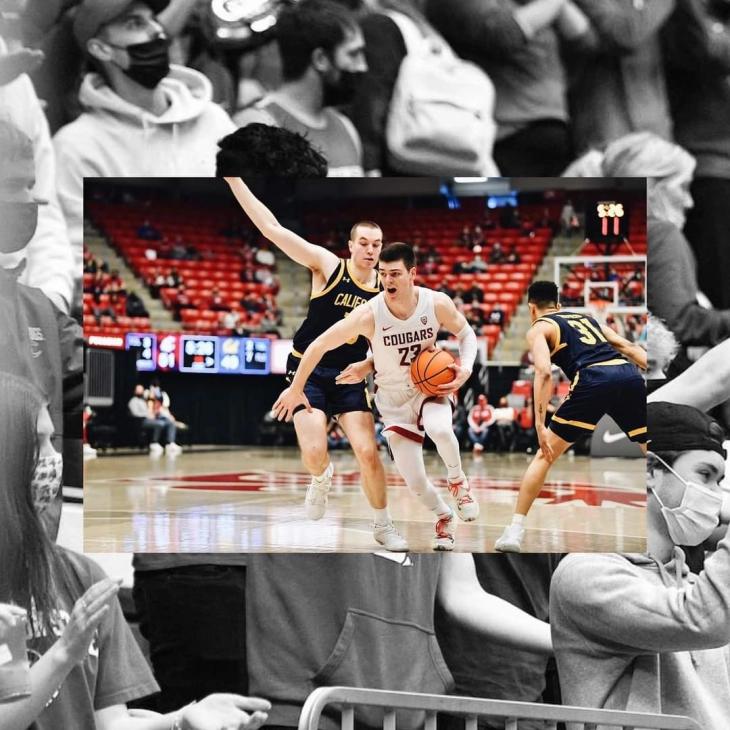 Јакимовски играч на натпреварот во кошаркарскиот тим на Вашингтон Стејт Универзитетот