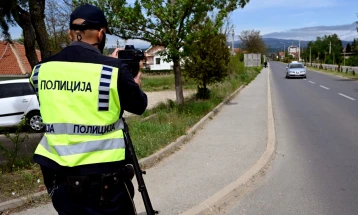 Санкционирани 83 возачи поради брзо возење на автопатот Куманово - Скопје - Велес