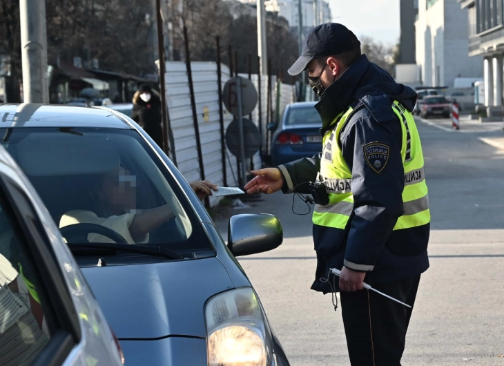 Во Скопје изречени 191 санкции, 58 за брзо возење, 26 за управување под дејство на алкохол