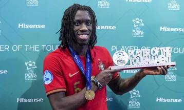 Португалскиот напаѓач Зики прогласен за најдобар играч на Европското првенство во футсал