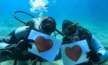 Подводни венчавки на грчкиот остров Алонисос