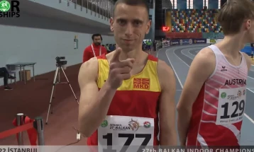 Ивановски освои сребро на Балканското атлетско првенство