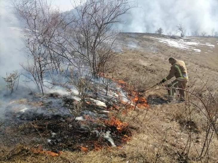 Локализиран пожарот кај каменичкото село Цера