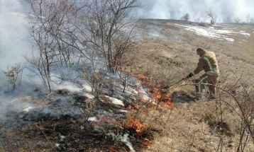 Локализиран пожарот кај каменичкото село Цера