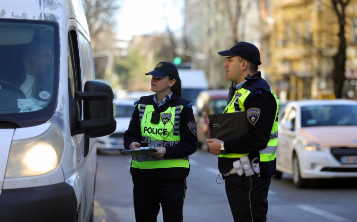 МВР: 173 санкционирани возачи во Скопје