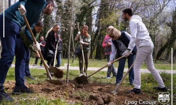 Еколошка акција за зазеленување на Сарај