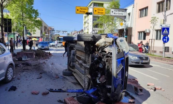 Кавадарчанец се здобил со телесни повреди во сообраќајка во центарот на градот 