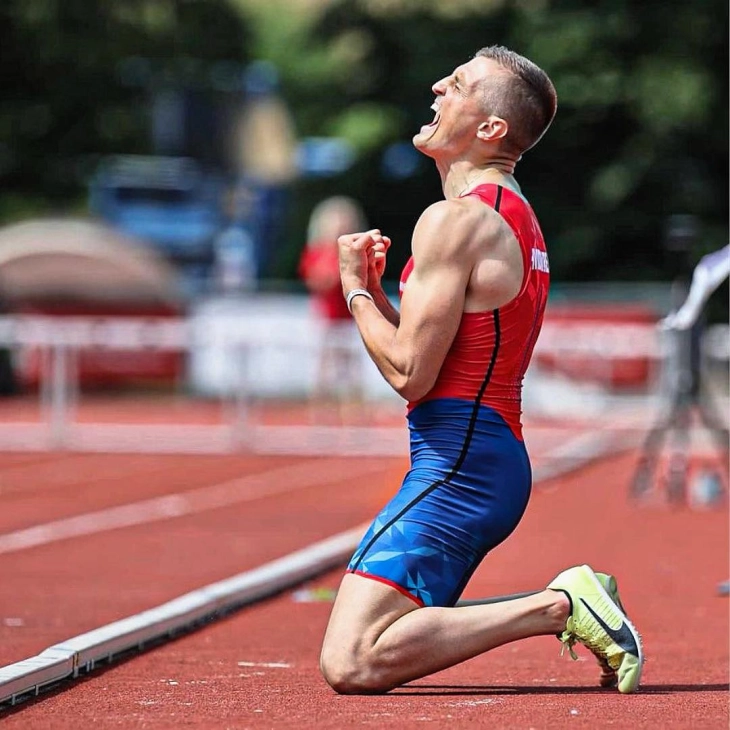 Андреас Трајковски постави нов македонски рекорд во скок во далечина на отворено