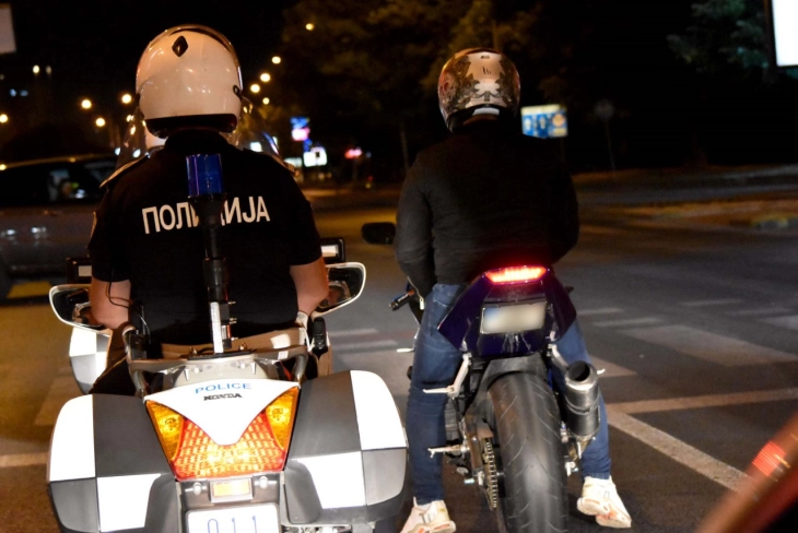 Санкционирани 34 мотоциклисти во Скопје