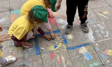 „Цртање на асфалт“ по повод 24 Мај - Св. Кирил и Методиј