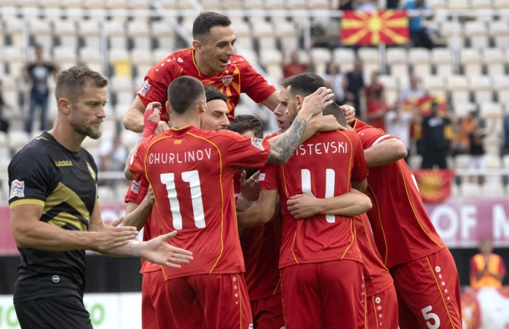 Убедлив триумф за македонските фудбалери на натпреварот со Гибралтар