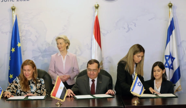 Египет и Израел ќе го зголемат снабдувањето со гас за ЕУ