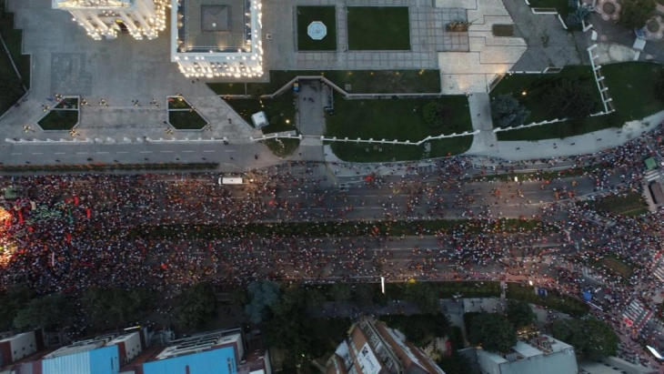 СДСМ: Неуспешниот митинг прати јасна порака, народот е против блокадите и антидражавното делување