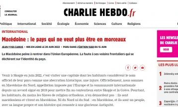 „Шарли Ебдо“: Македонија - земјата која повеќе не сака да биде на делови