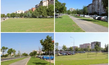 Целосно реконструирани вело патеки и формиран нов зелен појас на булеварите „Видое Смилевски Бато“ и „Србија“