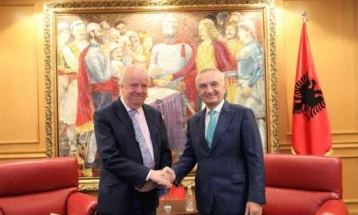 Делагација на Парламентарното собрание на СЕ на средба со албанскиот претседател Мета