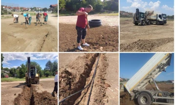 Се уредува новиот парк во населбата Ченто