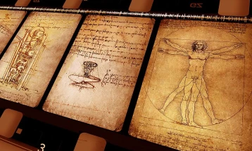 Анатомските белешки на Да Винчи на изложба во Шкотска