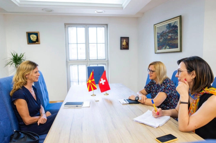 Грковска - Улман: Соработката меѓу Северна Македонија и Швајцарија дава резултати, целта е преку заедничките проекти да овозможиме системски промени