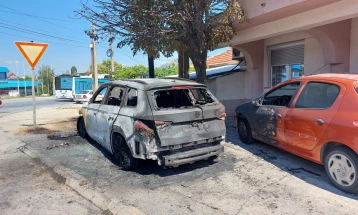 Едно лице приведено во случајот со опожарувањето на возилото на прилепскиот пратеник Петар Ристески