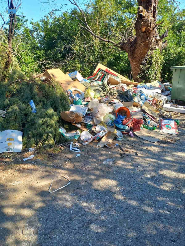 Општина Охрид со апел жителите на Љубаништа и посетителите отпадот да го фрлаат во контејнери