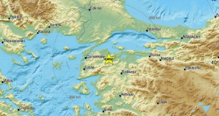 Умерен земјотрес регистриран во Турција