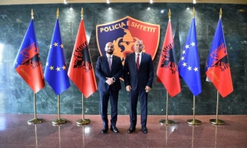 Директорот на БЈБ Тасевски во посета на полицијата на Република Албанија