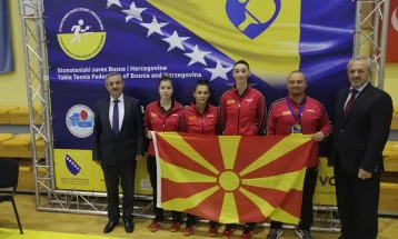 Женската пинг-понг репрезентација на Балканско првенство во Сараево