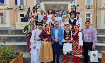Прием на делегациите на учесниците на 17.Меѓународен фолклорен фестивал во Крива Паланка