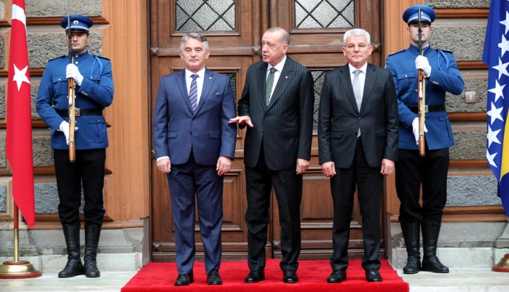 Ердоган се сретна со членовите на Претседателството на Босна и Херцеговина