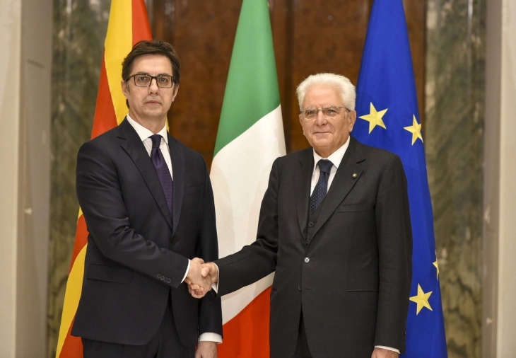 Италијанскиот претседател Серџо Матарела во официјална посета на Северна Македонија