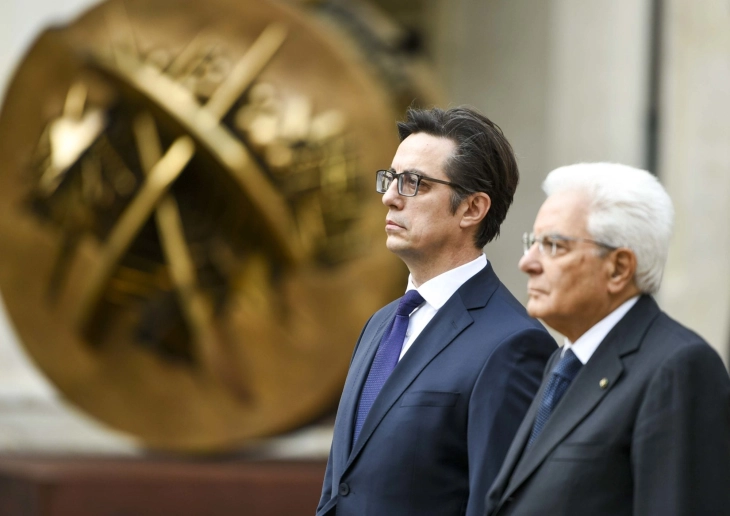 Претседателот Пендаровски домаќин на италијанскиот претседател Серџо Матарела