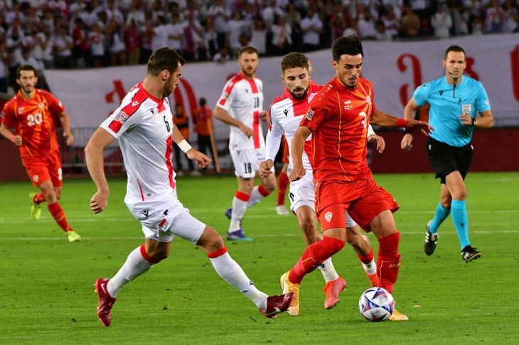 Лига на нации: Македонските фудбалери поразени на гостувањето во Грузија 
