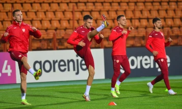 Македонската фудбалска репрезентација ја пречекува Бугарија