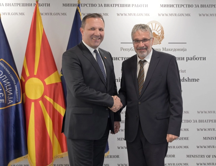 Средба на министерот за внатрешни работи Оливер Спасовски со новиот амбасадор на Унгарија  Андраш Клајн