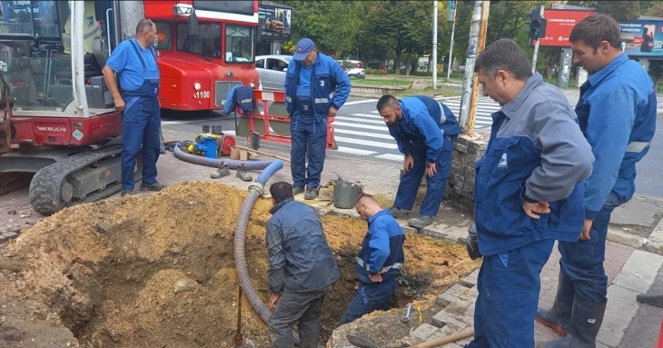 Интервенции и акции на ЈП Водовод и канализација за непрекинато и квалитетно водоснабдување во Скопје