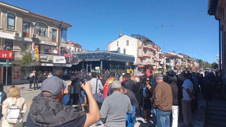 Полицијата не регистрирала нарушување на јавниот ред и мир на протестот во Охрид