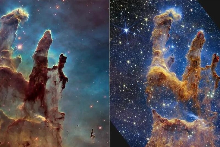 НАСА ги сликаше култните „Столбови на создавањето“