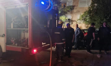 Изгореа два стана во зграда во Штип, полесно повредени две лица