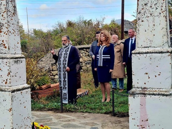 Јотова ги посети бугарските воени гробишта во Цапари, Битолско