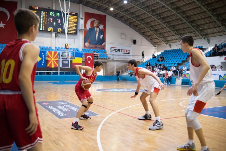 U14: Humbje e dyfishtë nga Kosova për reprezentacionin e basketbollit të Maqedonisë së Veriut në Kupën “Edirne 2022”