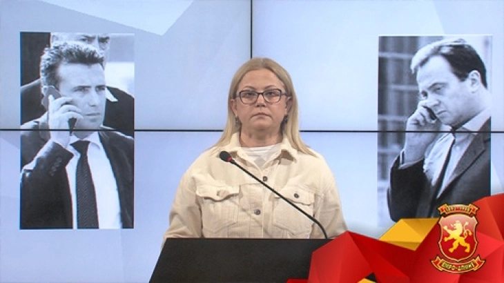 Konferencë për shtyp e Dafina Stojanovskës, anëtare e KZ të VMRO-DPMNE-së dhe deputete (drejtpërdrejt)
