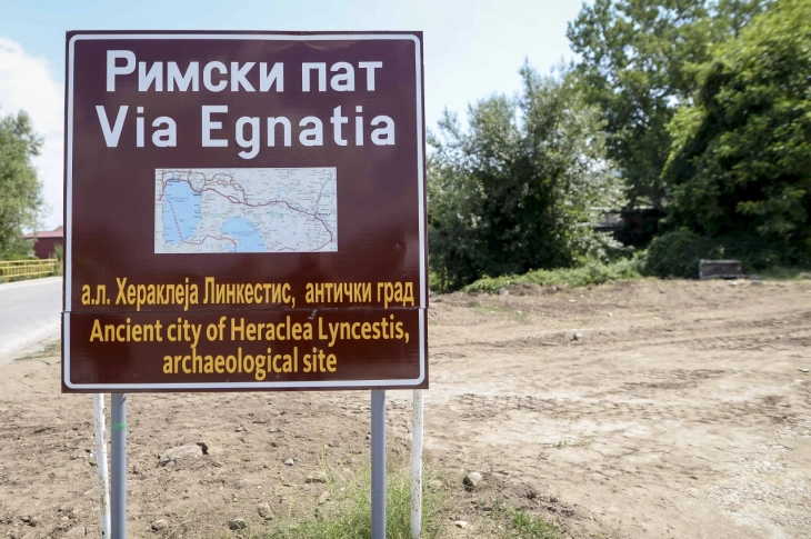 Roman Road at Bitola’s Heraclea archeological site promoted