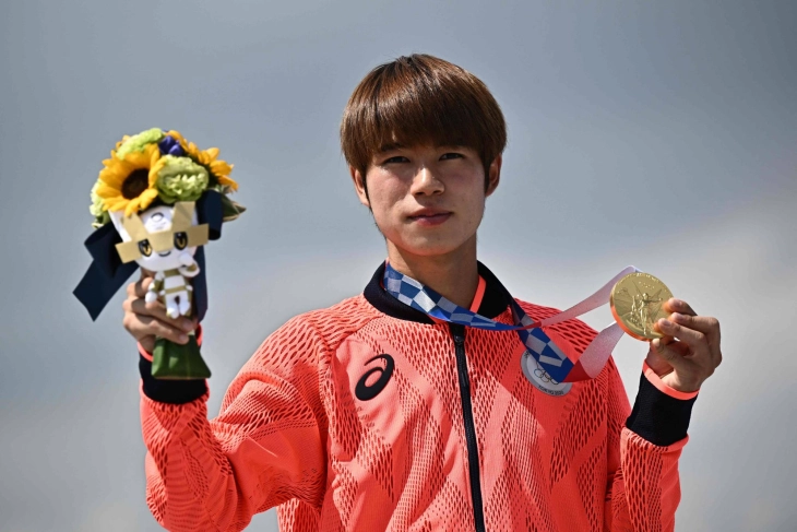 Horigome wins first-ever skateboarding Olympic gold in his backyard