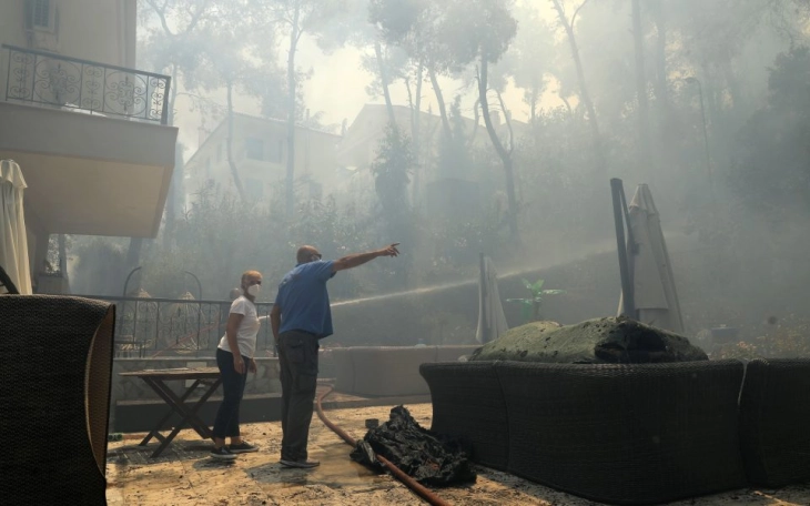 Forest fires break out in Greece due to extreme drought