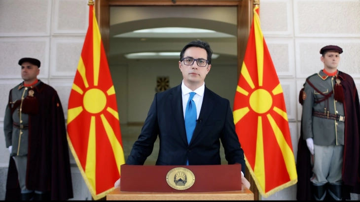 President Pendarovski calls for unity in Republic Day video address