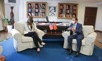 Osmani-Byrnes: North Macedonia and US enjoy strong and friendly bilateral ties