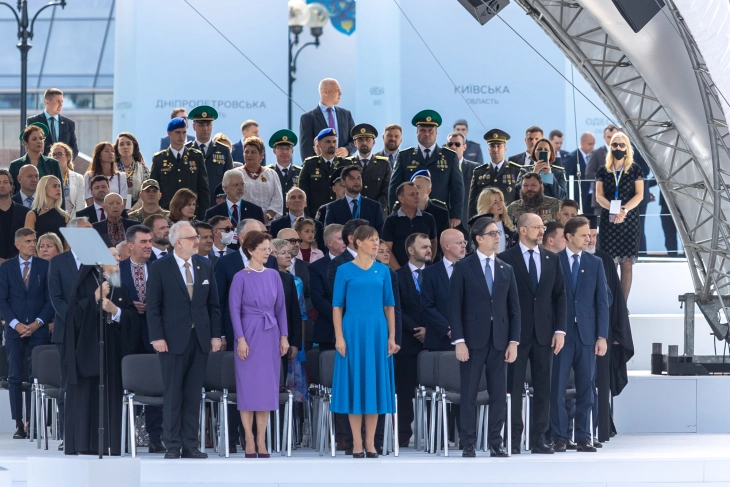 President Pendarovski attends celebration of Ukraine’s 30th independence anniversary