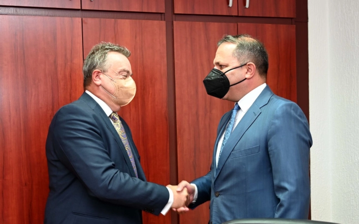 Minister Spasovski meets with Czech Ambassador Toman ahead of Czech donation of Škoda vehicles